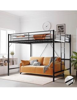 New in it’s box VINGLI Queen Loft Bed with Flat Rungs for Adults, Kids and Young Teens, No Box Sprin