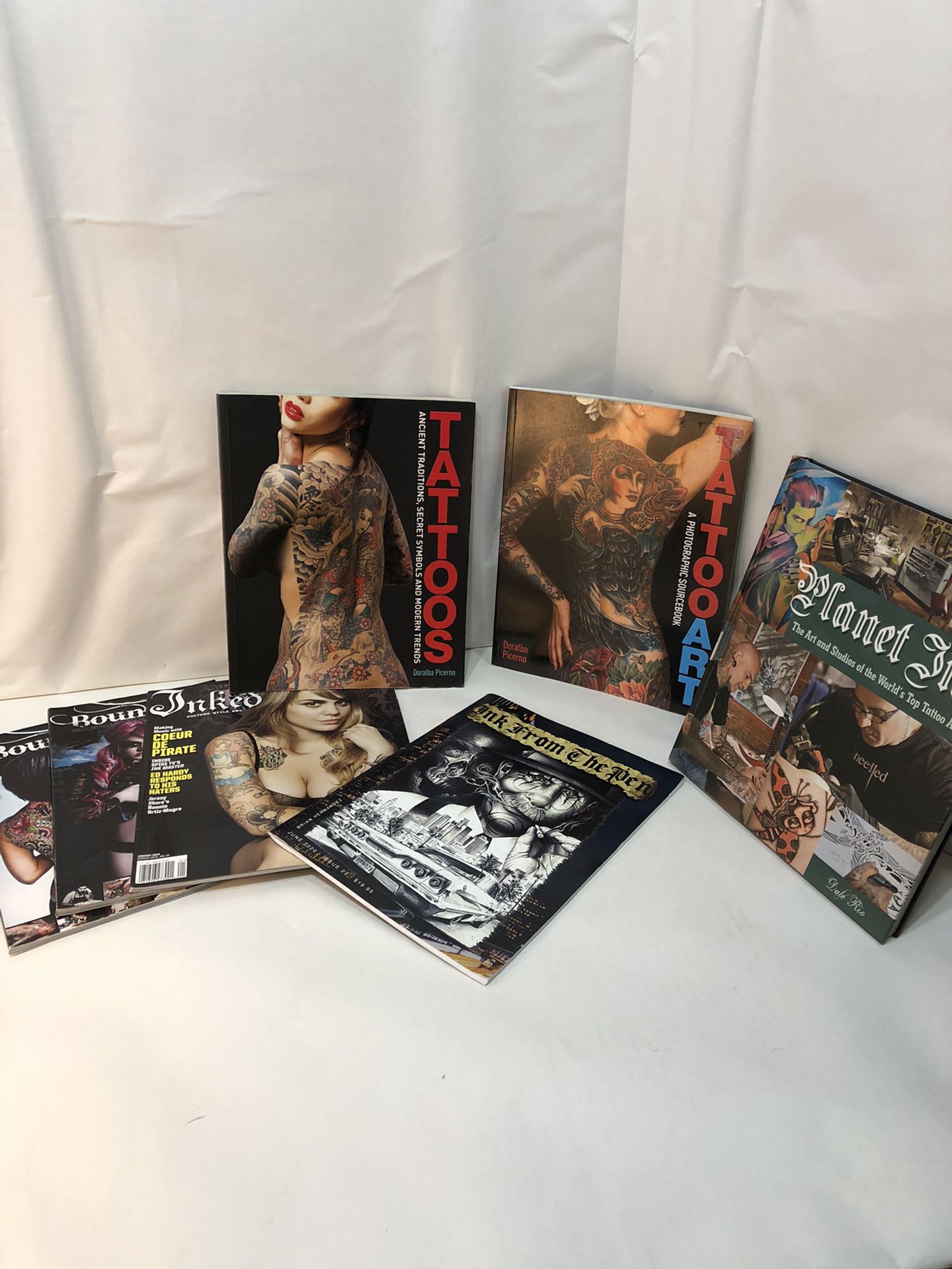 magazines and books tattoo