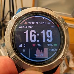 47mm Garmin Fenix 6 waterproof Smartwatch 14 Day Battery