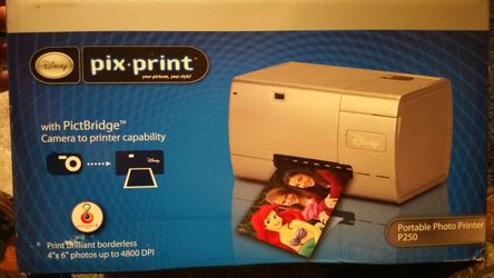 Disney Pix Print Photo Printer NIB