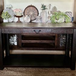 Solid Wood Entry Table Or Buffet (OBO)