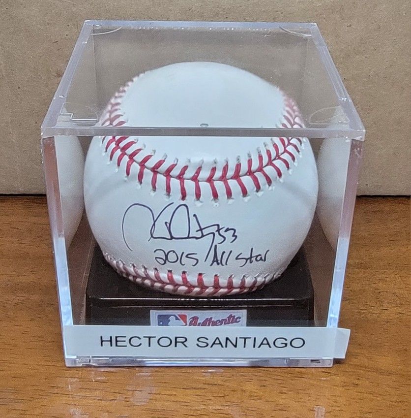 Angels pitcher Hector Santiago a natural … at getting baseball stars'  autographs – Orange County Register