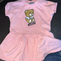 Baby Girl Moschino Pink Dress 6-9 Months