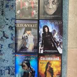 Set Of 6 DVDs - Action / Horror Columbiana : Aeonflux : Underworld : Silent Hill Etc