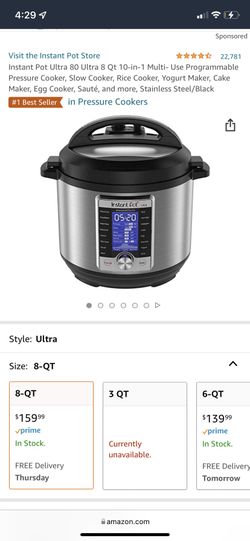 Cooking Instant Pot Ultra 80 - 10 In 1 Use
