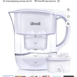 Levoit LV110WP Water Filter Pitcher – 10 Cup, BPA Free