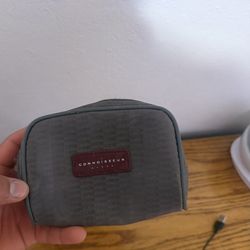 Vintage United Airlines Logo Toiletry Bag  UAL Connoisseur Class Airplane