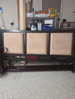 King  Headboard and Frame. Real Wood!