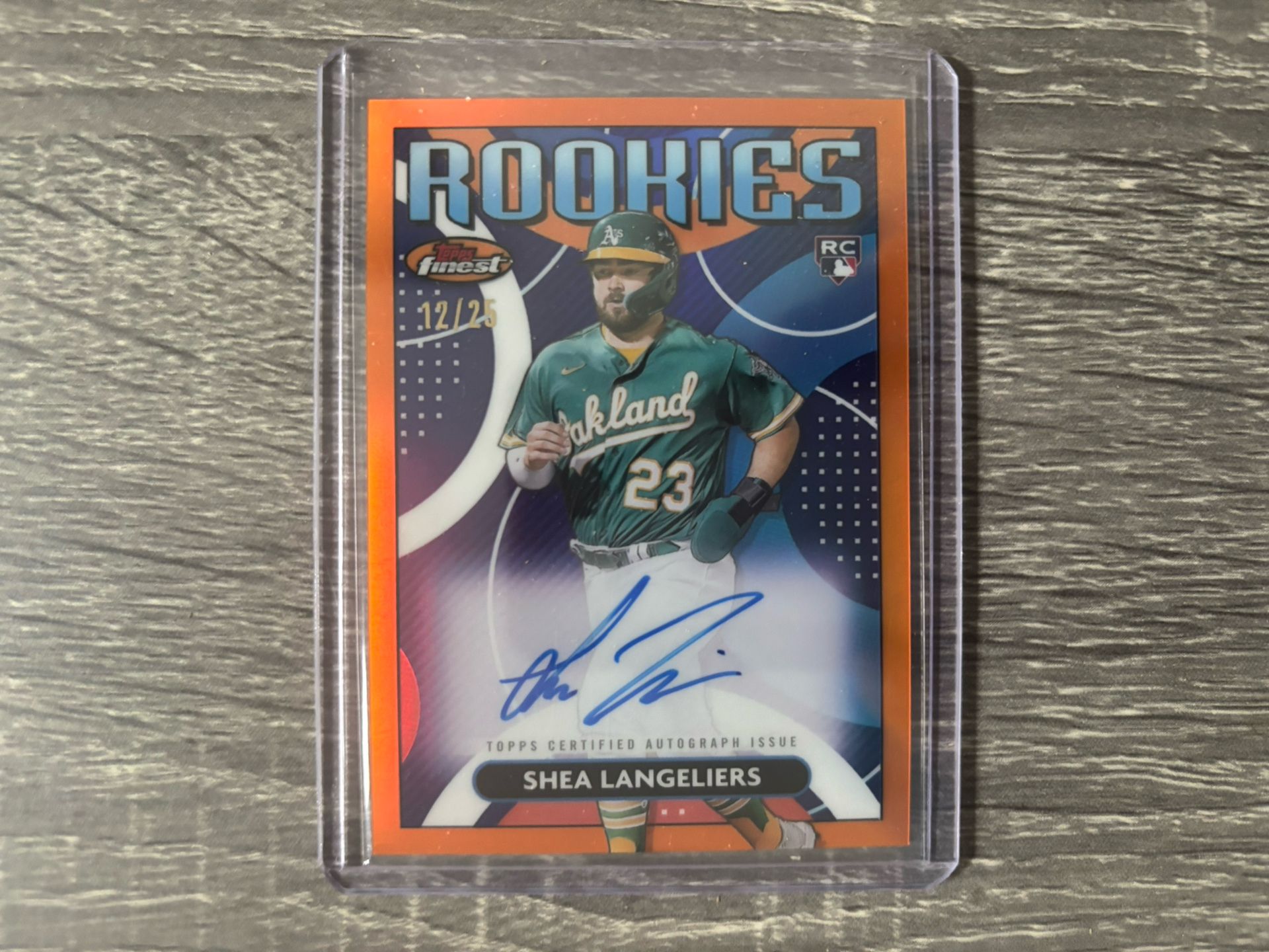 2023 Topps Finest - Finest Rookies Design Variation Autographs Shea Langeliers