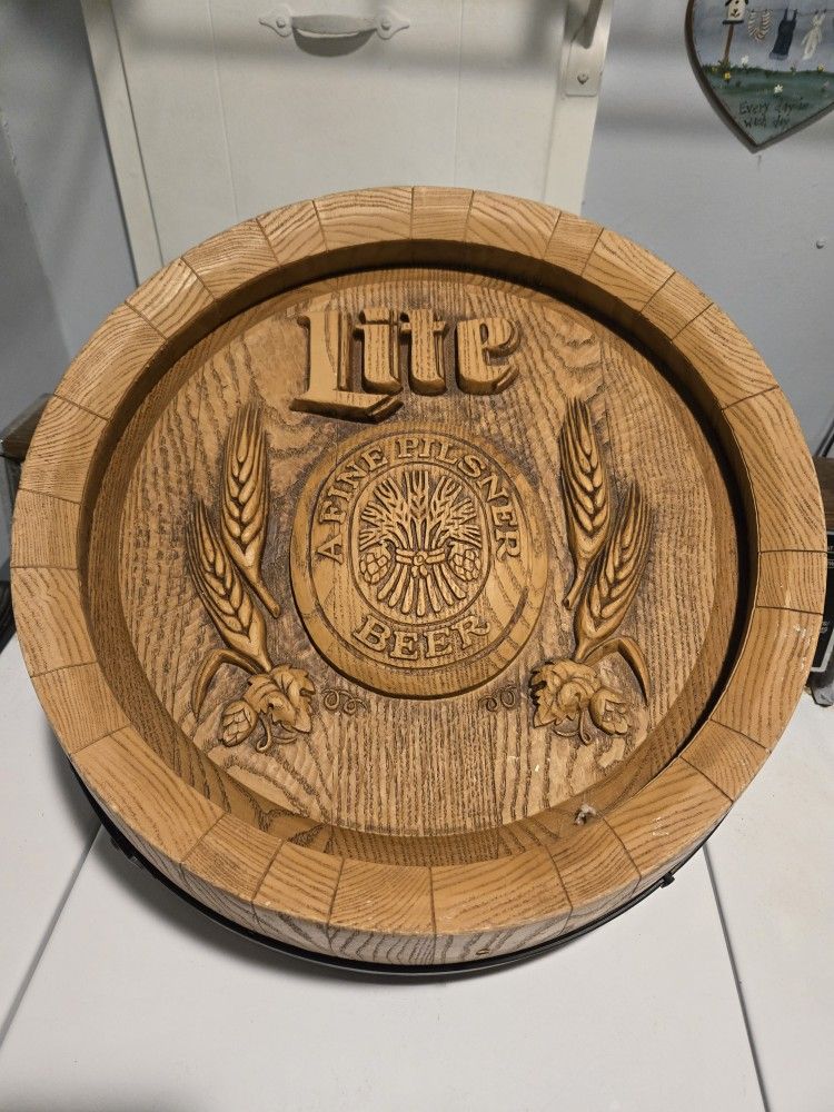 Vintage Miller Lite Wall Display