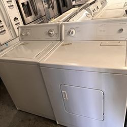 Kenmore White Washer And  Dryer Set With Warranty 