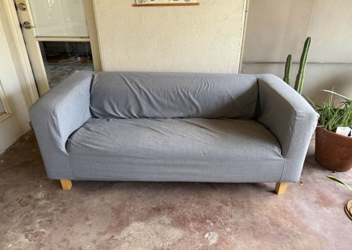 IKEA Klippan Loveseat with Gray Cover