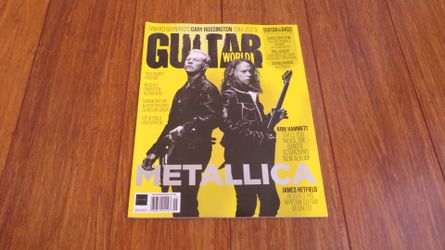 Guitar World Magazine - Metallica James Hetfield/Kirk Hammett Cover - June 2023