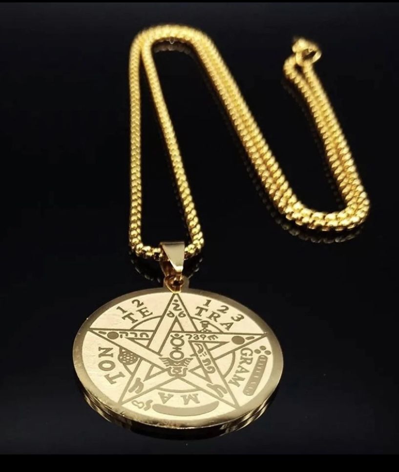 Tetragrammaton Pentagram Pendant