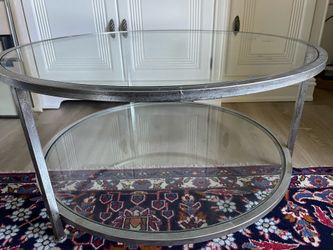 Coffee table, bar height chairs