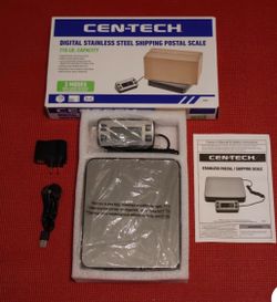 Cen-Tech Digital Stainless Steel Shipping Scale 110 lb