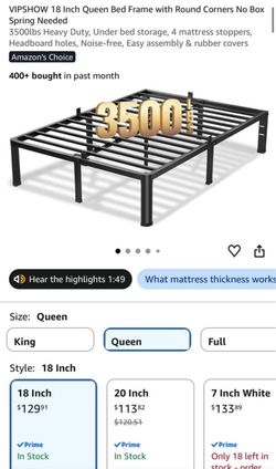 QUEEN METAL BED FRAME
