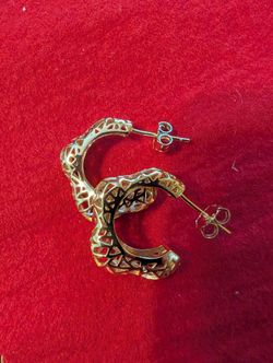 $45. . Especial Por El Dia de Las Madres Alrgollitas Plata Dorada Grabada 925 Medianitas