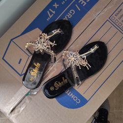 Thong Flat SLIDES 6 WORN ONCE