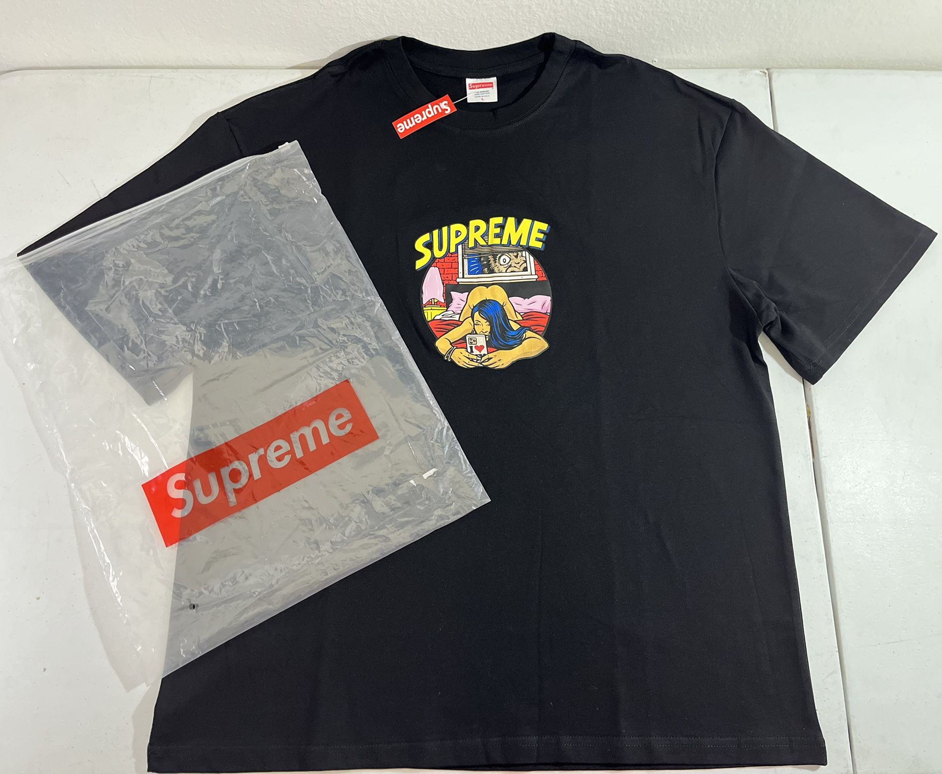 Supreme Black Sean Cliver Bedroom Tee Size L
