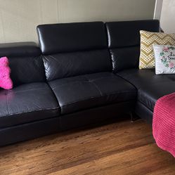 Sectional Black Couch