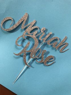 Personalized cake toppers