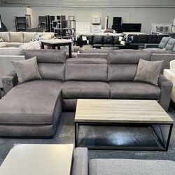 Sectional w/ Pull Out Bed Memory Foam Mattress 