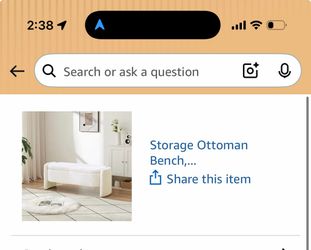 White bench with storage