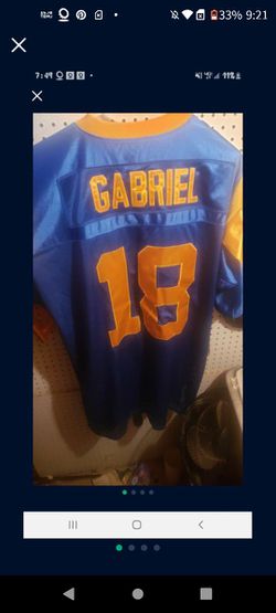 Authentic NFL throwback 1962 Los Angeles Rams Roman Gabriel Jersey