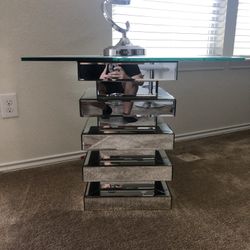 Modern Glass End Tables 