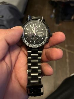 Citizen Marvel Black Panther Eco-Drive WR200 Chronograph Watch