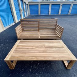 TEAK Sofa and Table Set