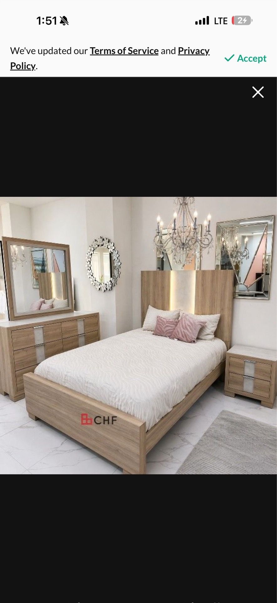 King bed frame