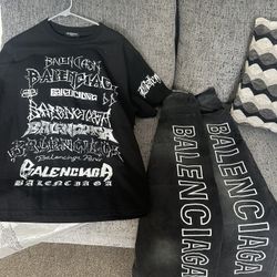 BALENCIAGA JEANS AND SHIRT 