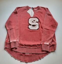 chicka-d NCAA North Carolina State Wolfpack Womens Burnout Campus Pullover