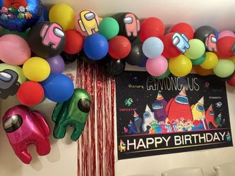 Among Us Birthday Party Decorations