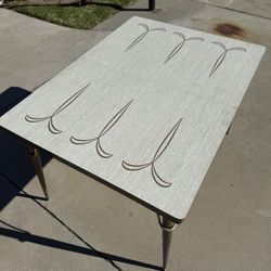 Vintage Dining Table Formica 60’s MCM Rectangular Walter Of Wabash 