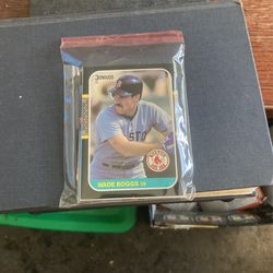 Wade Boggs Baseball Card Lot