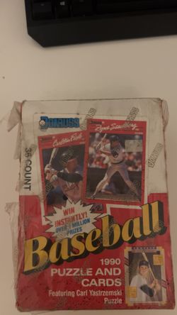 DonRusd 1990 Baseball trading card box 