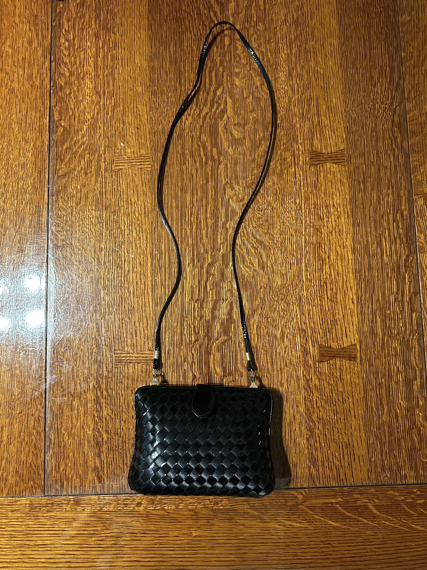 Woven Evening Clutch Bag