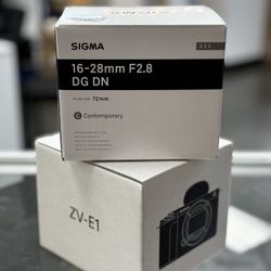 Sony ZV-E1 Camera & Sigma 16-28mm Lense Combo. 