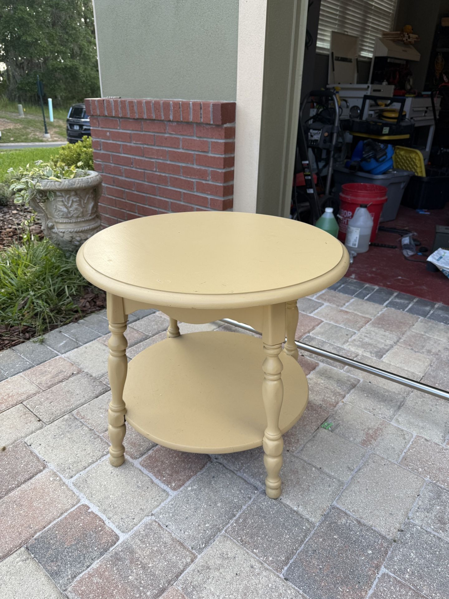 Yellow End Table