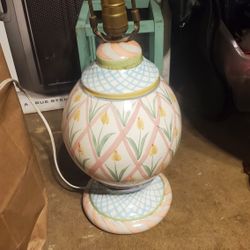 Nice Lamp No Shade Hand Painted