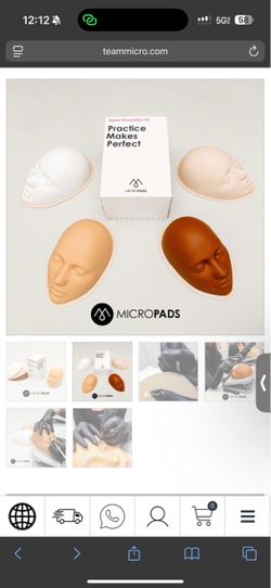 Tattooing head simulation kit