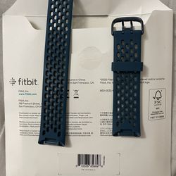 Fitbit Charge 5 Blue  Silicone Infinity Band, Large 