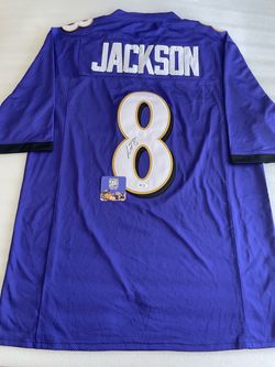 Lamar Jackson Signed Autographed Baltimore Ravens Custom Jersey With COA