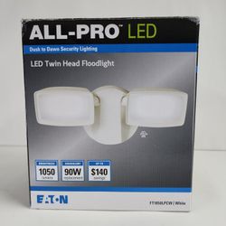 Eaton FT1850LPCW, All-Pro LED Twin Head Floodlight, dusk to dawn security light...

ALL-PRO™ LED

LED Twin Head Floodlight

Features"
• Integral photo