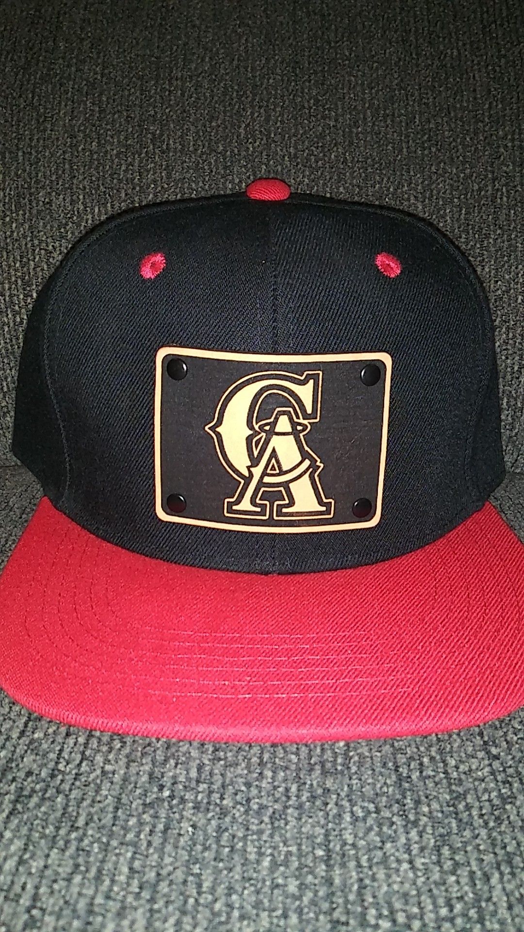 California Angels hat with Leather Badge