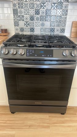 Samsung gas range with air fryer