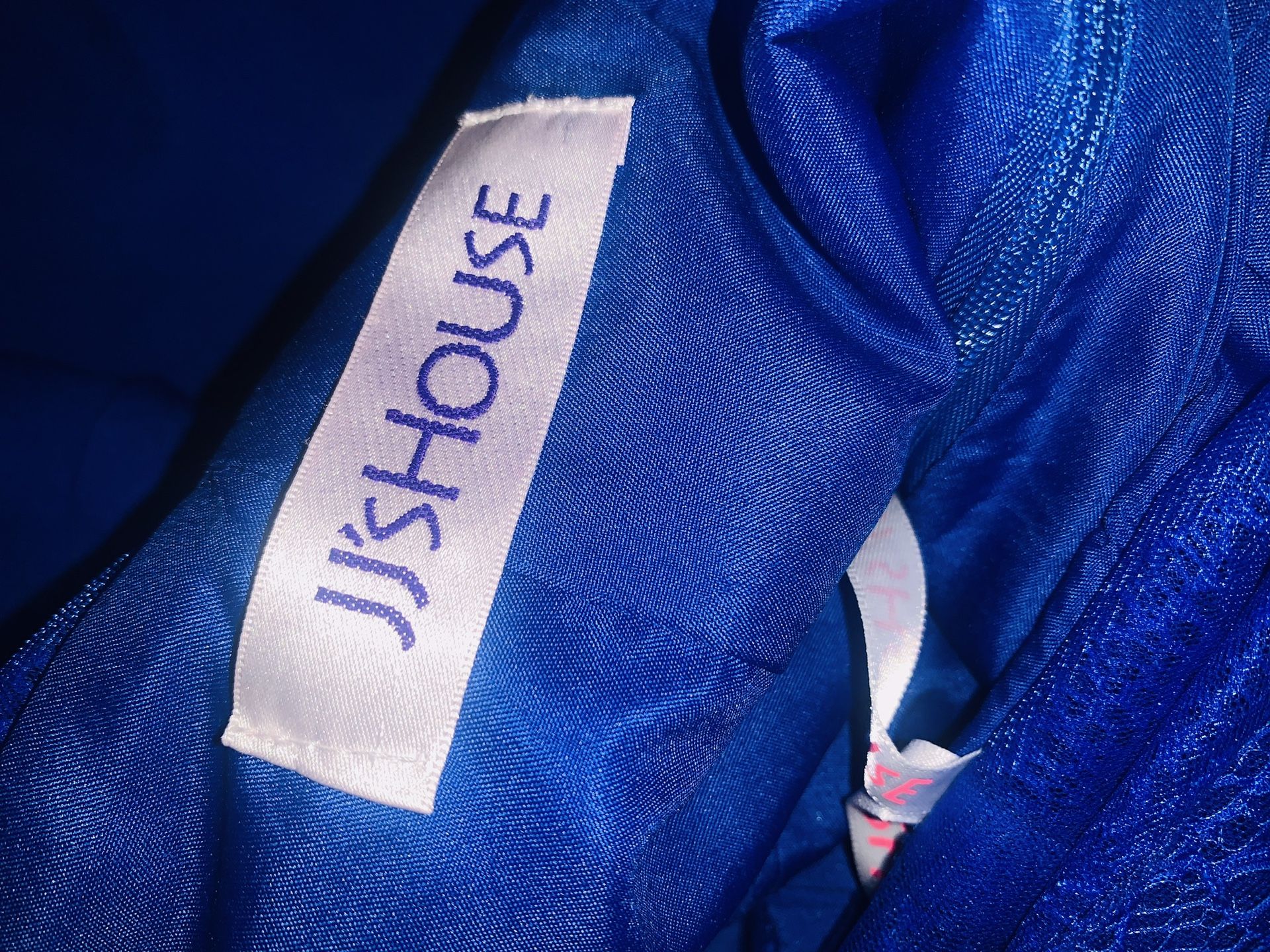 Royal blue prom formal dress